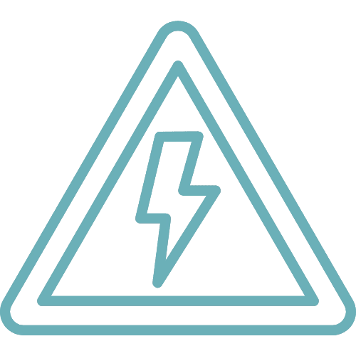 Icône risques électriques